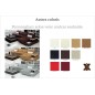 Canapé d'angle en cuir italien 5 places ENZO, couleur personnalisé, angle droit