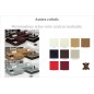 Canapé d'angle en cuir italien 5 places ENZO, couleur personnalisé, angle gauche