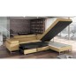 Canapé d'angle convertible TURIN en simili cuir de qualité, perosonnalisé, Personnalisé, 5/6 places, angle droit