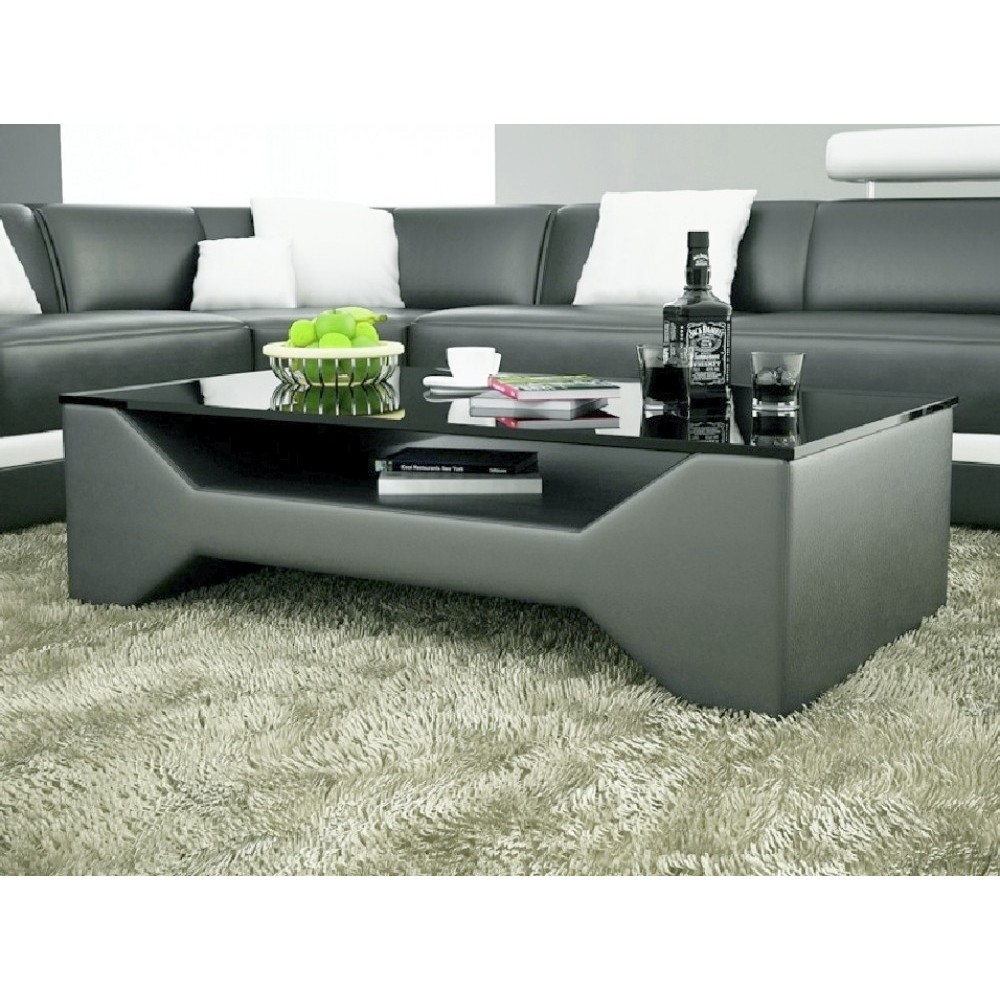 Table basse LINA design gris foncé