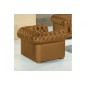 Fauteuil 1 place en cuir italien CHESTERFIELD, personnalisé