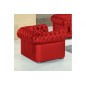 Fauteuil 1 place en cuir italien CHESTERFIELD, personnalisé