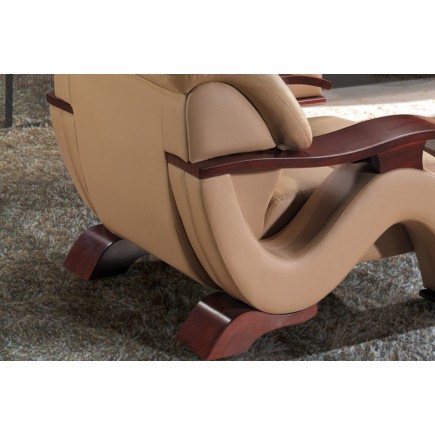 Fauteuil 1 place en cuir supérieur luxe haut de gamme italien TENTATION, beige