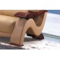 Canapé 3 places en cuir supérieur luxe haut de gamme italien TENTATION, beige Canapé 3 places en cuir supérieur luxe haut de gamme italien TENTATION, beige