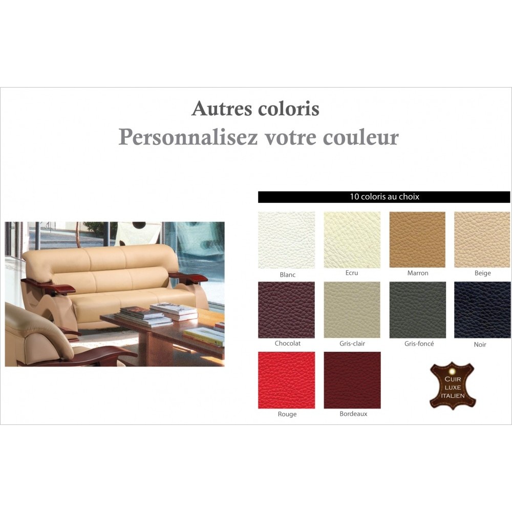 Canapé 3 places en cuir supérieur luxe haut de gamme italien TENTATION, couleur personnalisée Canapé 3 places en cuir supérieur luxe haut de gamme italien TENTATION, couleur personnalisée
