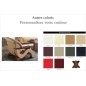 Fauteuil 1 place en cuir supérieur luxe haut de gamme italien TENTATION, couleur personnalisée