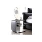 Lit design en cuir italien de luxe BELIO, noir, 160x200