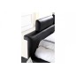Lit design en cuir italien de luxe BELIO, noir, 160x200
