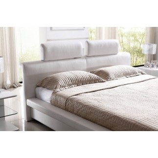Lit design en cuir italien de luxe BELIO, couleur personnalisée
