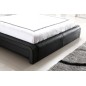 Lit design en cuir italien de luxe BELIO, couleur personnalisée, 160x200