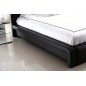 Lit design en cuir italien de luxe BELIO, couleur personnalisée, 140x190