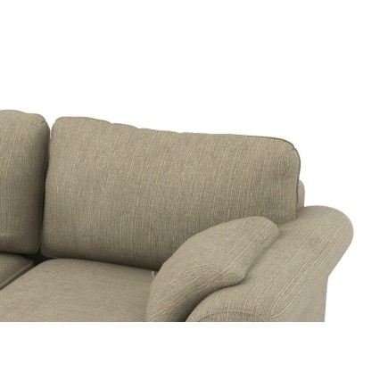 Canapé 3 places en tissu de qualité HUSTON, beige