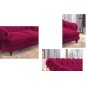 Fauteuil 1 place en tissu de qualité CHAMBORD, fuschia