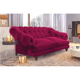 Fauteuil 1 place en tissu de qualité CHAMBORD, fuschia
