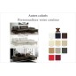 Canapé d'angle en cuir italien 5 places LOUNGE, couleur personnalisée, angle droit