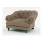 Fauteuil 1 place en tissu de qualité CHAMBORD, beige