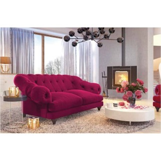 Fauteuil 1 place en tissu de qualité CHAMBORD, marron foncé