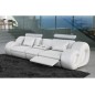 Canapé 3 places en cuir supérieur luxe haut de gamme italien MONRELAX, blanc Canapé 3 places en cuir supérieur luxe haut de gamme italien MONRELAX, blanc