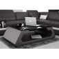 Table basse design ALMA, noir, 140×70×45 cm