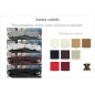 Canapé d'angle en cuir italien 7 places LOVE, couleur personnalisée, angle droit