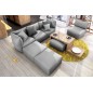 Canapé modulable d'angle en tissu MODULA, gris