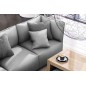 Canapé modulable d'angle en tissu MODULA, gris