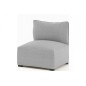 Canapé modulable d'angle en tissu MODULA, gris