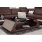 Table basse design ALMA, chocolat, 140×70×45 cm