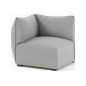 Canapé modulable d'angle en tissu MODULA, gris