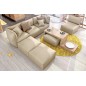 Canapé modulable d'angle en tissu MODULA, beige clair