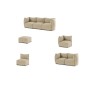 Canapé modulable d'angle en tissu MODULA, beige clair
