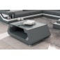 Table basse design ALMA, gris foncé, 140×70×45 cm