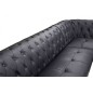 Canapé d'angle en cuir luxe italien 5/6 places BELISSIMO, noir, angle droit Canapé d'angle en cuir luxe italien 5/6 places BELISSIMO, noir, angle droit