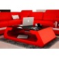 Table basse design ALMA, rouge, 140×70×45 cm