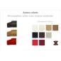 Ensemble GENEVA 3 pièces: canapé 3 places + 2 places + fauteuil en cuir luxe italien vachette, couleur personnalisée