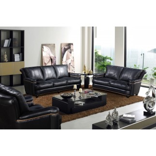 Ensemble IMPERIAL, 3 pièces: canapé 3 places + 2 places + fauteuil 1 place en cuir italien vachette. Tout cuir supérieur intégra