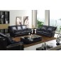 Ensemble IMPERIAL, 3 pièces: canapé 3 places + 2 places + fauteuil 1 place en cuir italien vachette. Tout cuir supérieur intégra