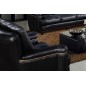 Ensemble IMPERIAL, 3 pièces: canapé 3 places + 2 places + fauteuil 1 place en cuir italien vachette. Tout cuir supérieur intégra