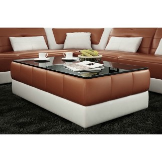 Table basse design ZEINA, marron.