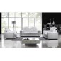 Canapé 2 places en cuir Prestige luxe haut de gamme italien MATIGNON, noir Venesetti