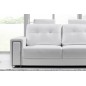 Canapé 3 places en cuir Prestige luxe haut de gamme italien MATIGNON, noir Venesetti