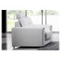 Fauteuil une place en cuir Prestige luxe haut de gamme italien MATIGNON, blanc
