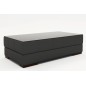 Table basse design ZEINA, gris foncé uni, 120×70×42 cm