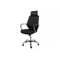 Fauteuil de bureau confortable en tissu de qualité EMXON, noir