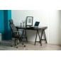 Fauteuil de bureau confortable en tissu de qualité EMXON, noir