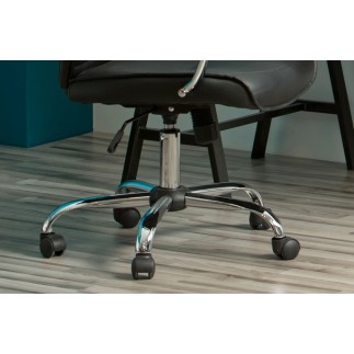 Fauteuil de bureau confortable en tissu de qualité EMXON, noir