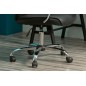 Fauteuil de bureau confortable en tissu de qualité EMXON, noir