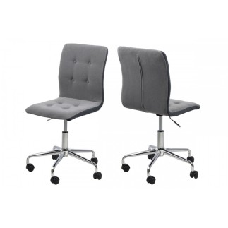 Chaise de bureau confortable en tissu de qualité FREESTYLE, gris, Gris clair
