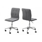 Chaise de bureau confortable en tissu de qualité FREESTYLE, gris, Gris clair