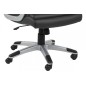 Fauteuil de bureau confortable en simili cuir de qualité LYONA, noir
